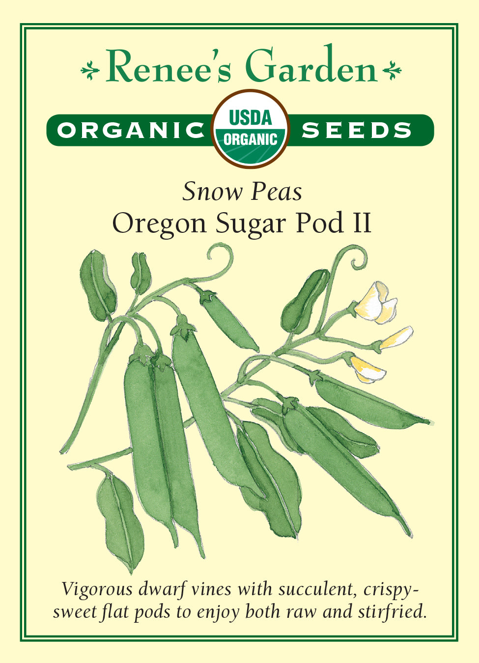 Pea Snow Oregon Sugar Pod ll Organic