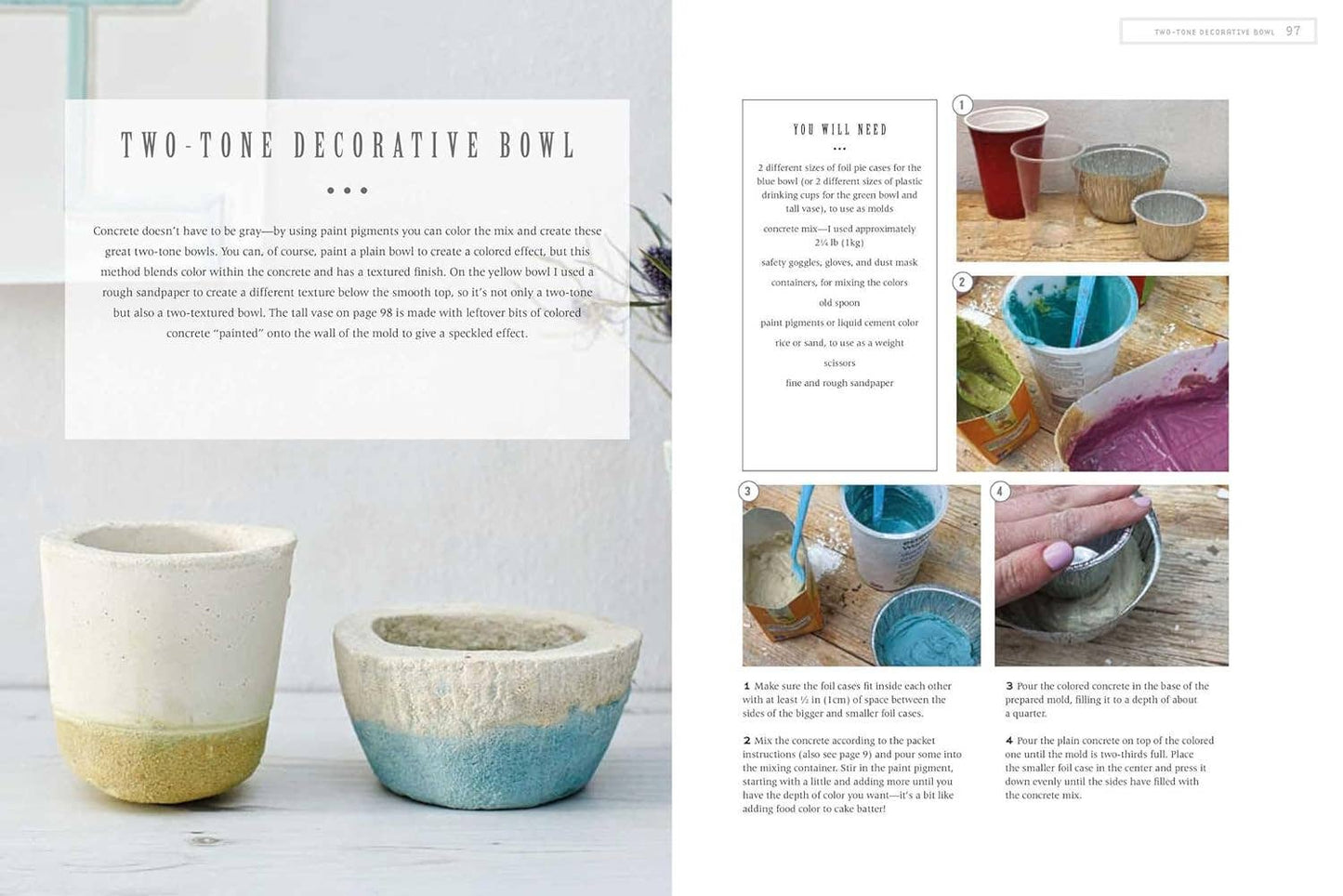 Making Concrete Pots, Bowls, And Planters