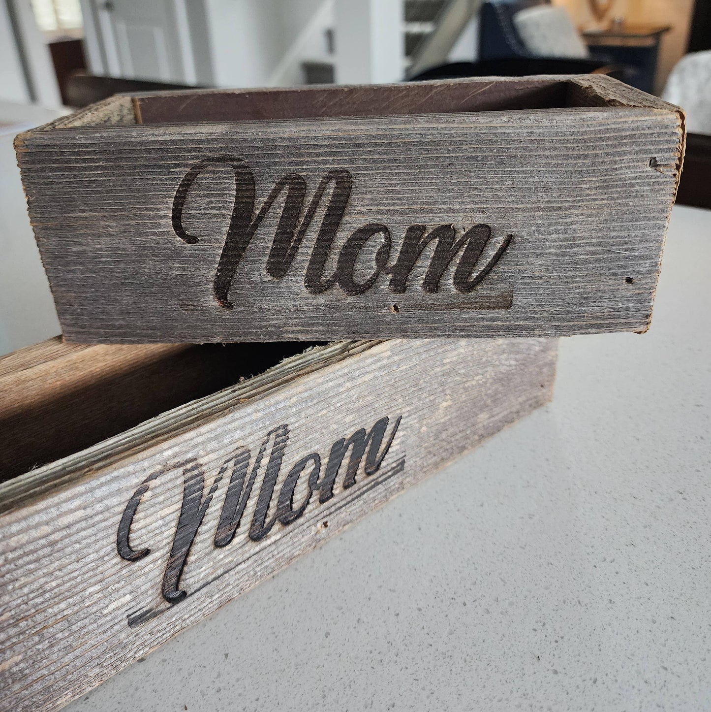 Reclaimed Wood Succulent Mom Planter - Small