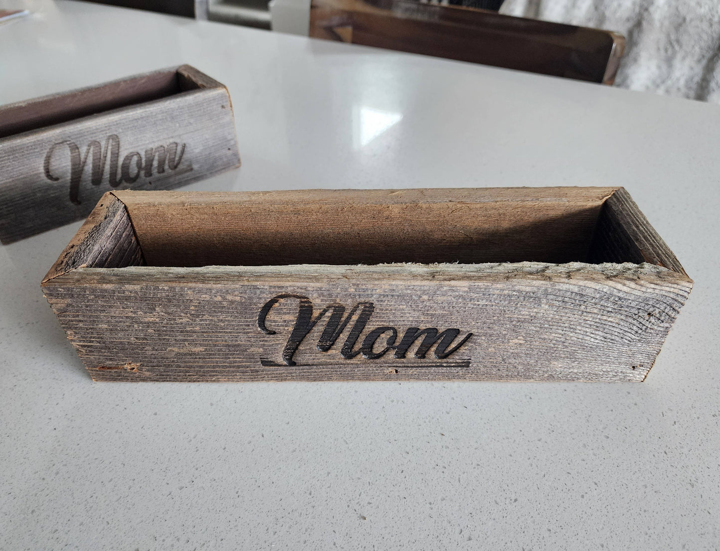 Reclaimed Wood Succulent Mom Planter - Medium