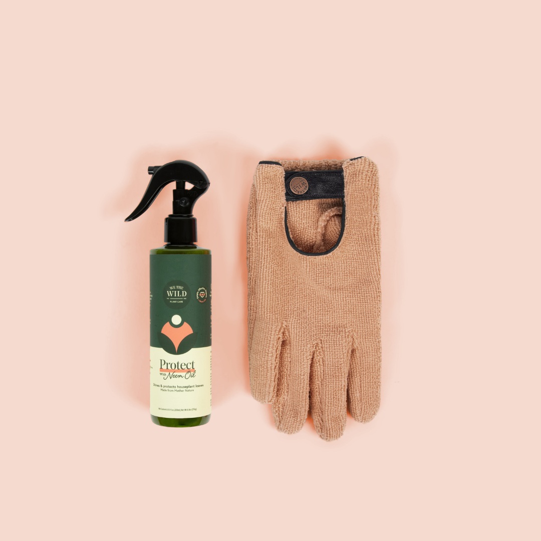 Microfiber Leaf Cleaning Gloves - Pink