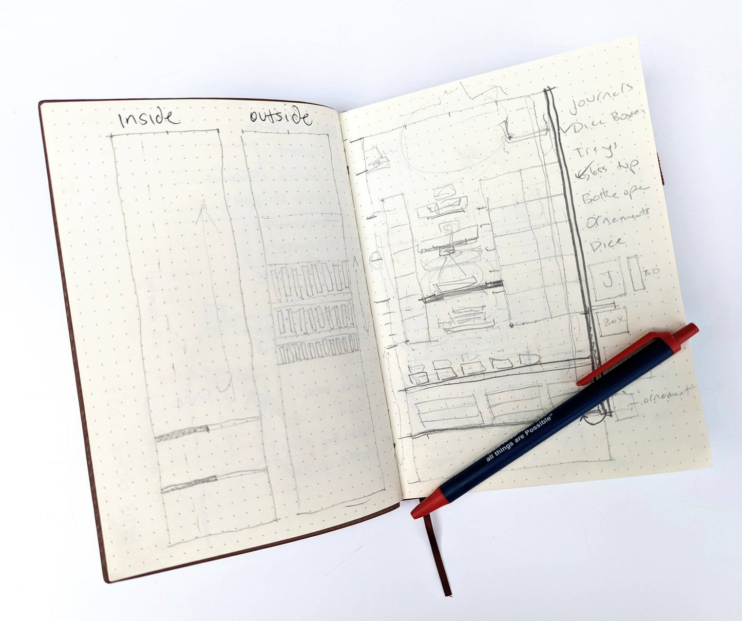 Not All Who Wander - Vegan Leather Mini Dot Journal