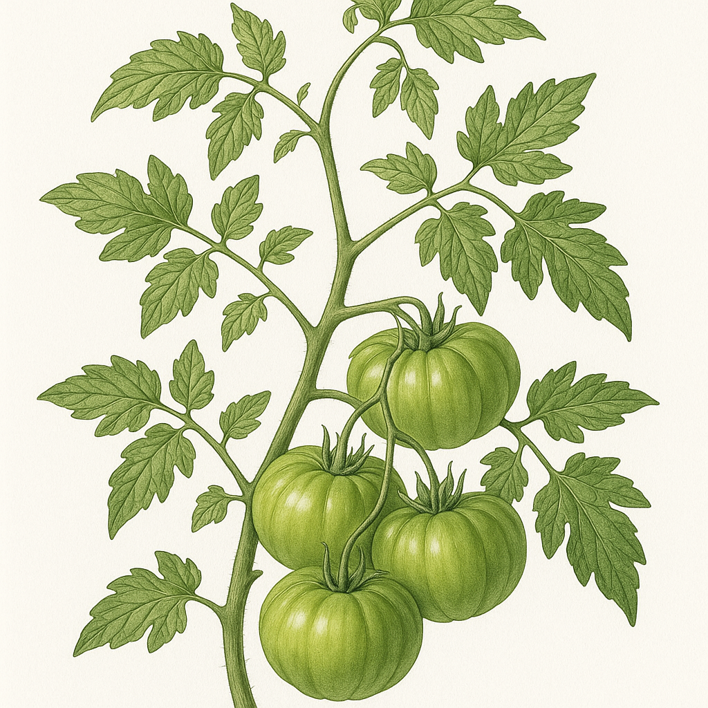 Tomate verde alemán orgánico de la tía Ruby