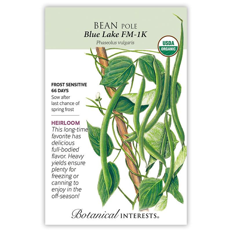 Bean Pole Blue Lake FM-1K Organic