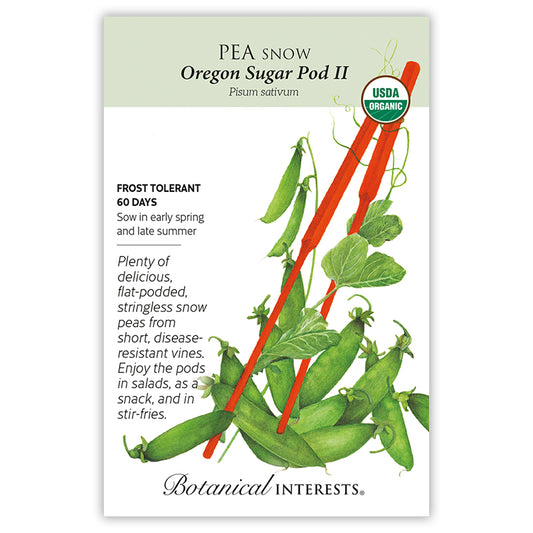Pea Snow Oregon Sugar Pod Organic