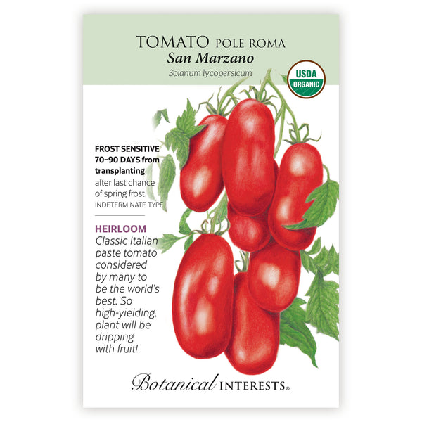 Tomato Pole Roma San Marzano Organic