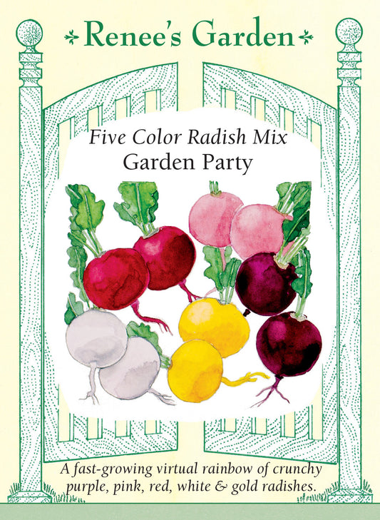 Radish Five Color Garden Party