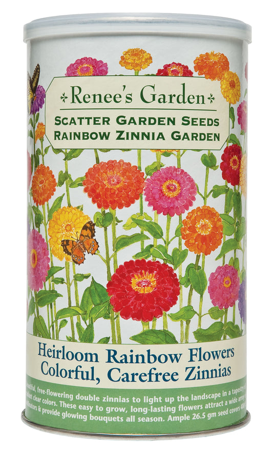 Scatter Garden Rainbow Zinnia