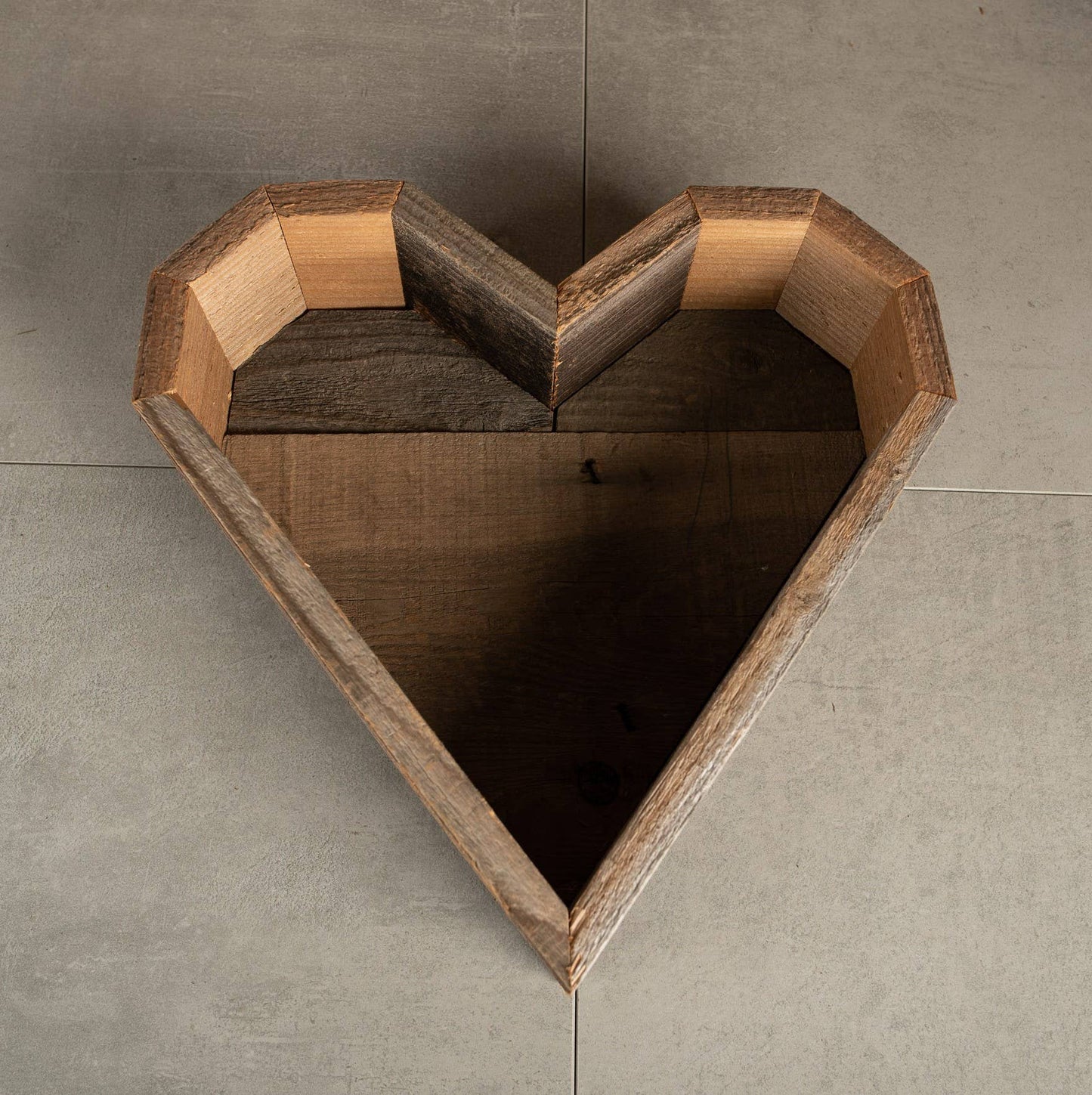 Reclaimed Wood Heart Planter for Mom
