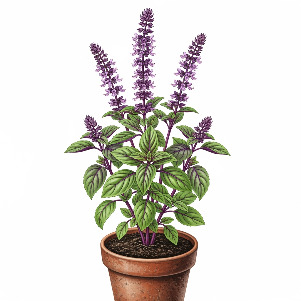 Albahaca, azul africano