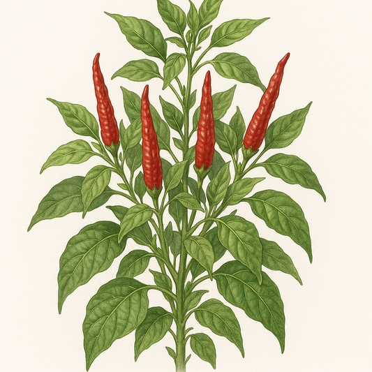 Pimienta picante larga roja cayena