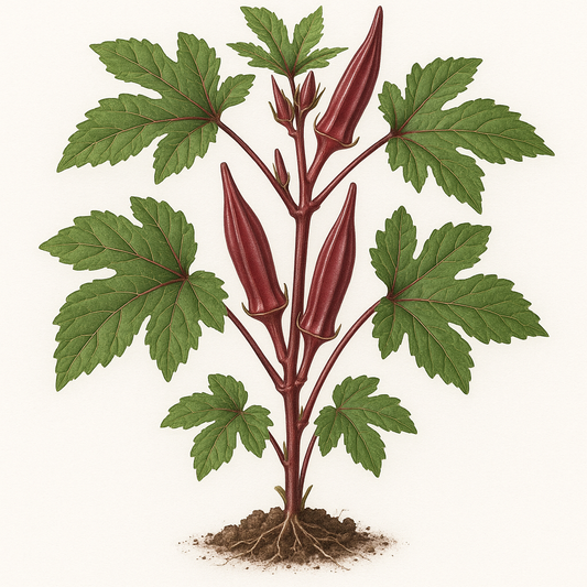 Okra Burgundy Organic