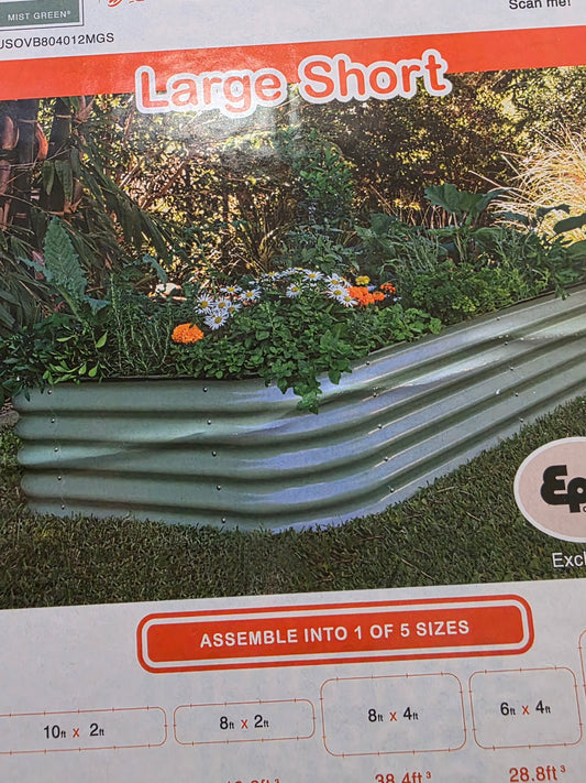 Birdies Large Short Metal Raised Garden Bed