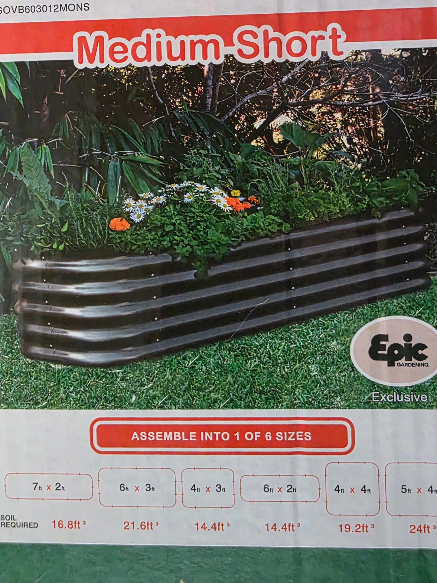 Birdies Large Short Metal Raised Garden Bed